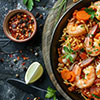 Italian Supper hosted by Liz and Brian at Oxham Hall on Friday 30 August